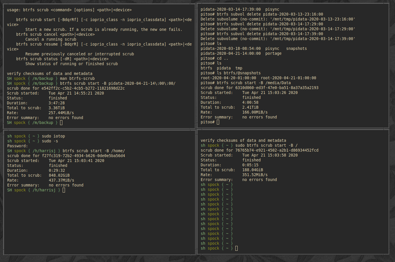 btrfs for video editing mac